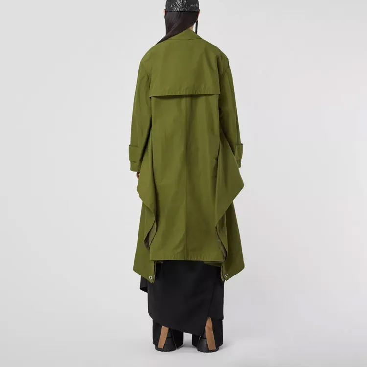 Burberry Trench Coats Women's Dark Fern Green-2