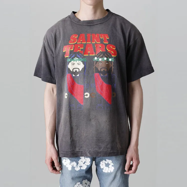 SAINT Mxxxxxx X Denim Tears Purplelp T Shirt-4