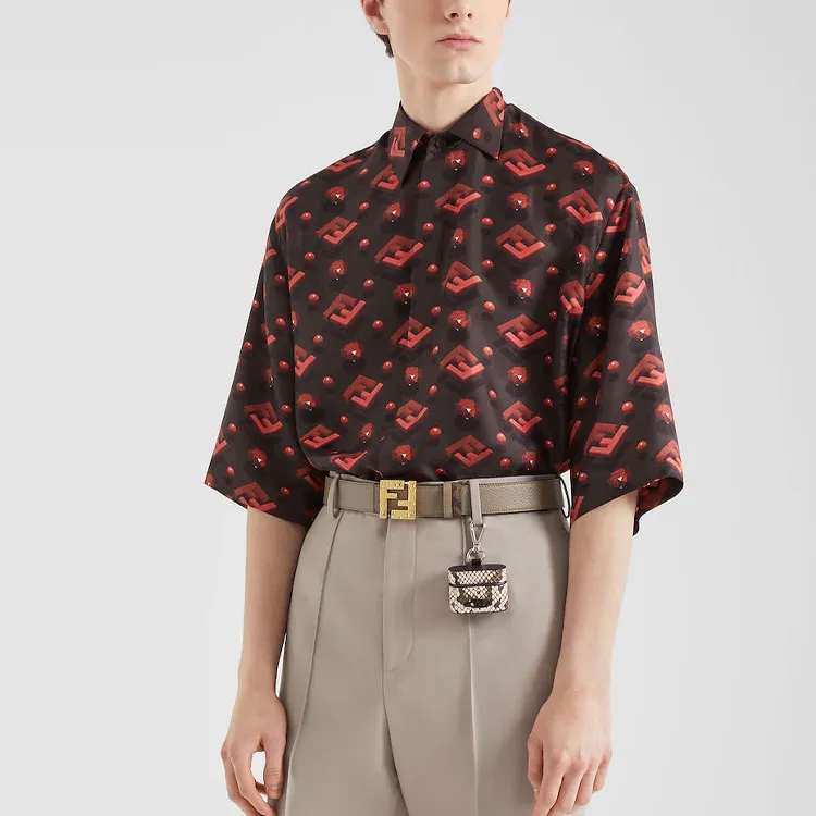 FENDI Ff Diamond Silk Shirt-2