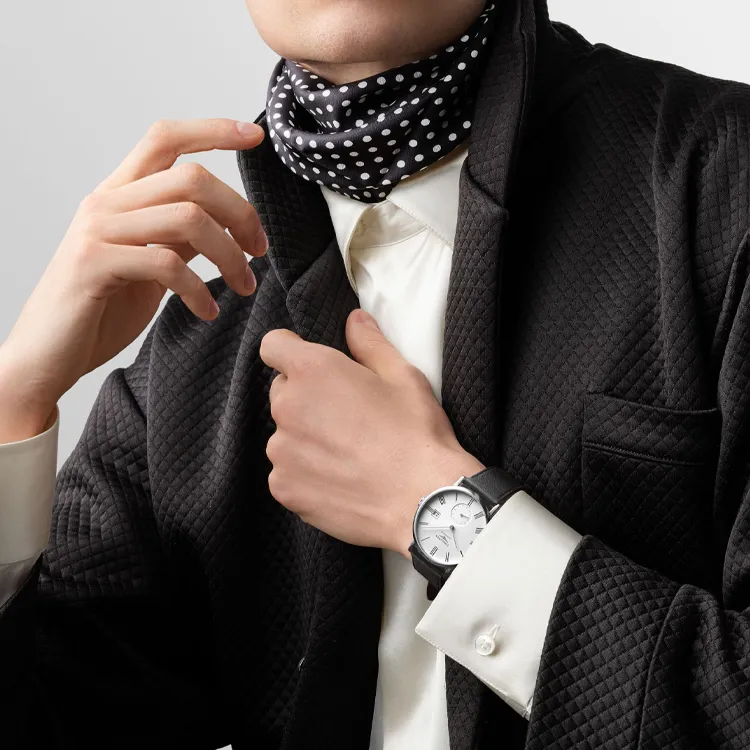 LONGINES Boya Collection Automatic Mechanical Movement Unisex Watch 39mm White Dial Stainless Steel Case Leather Strap-4
