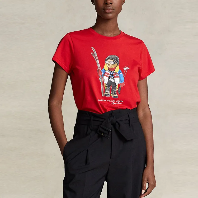 Polo Ralph Lauren T-Shirts Women's Red-3