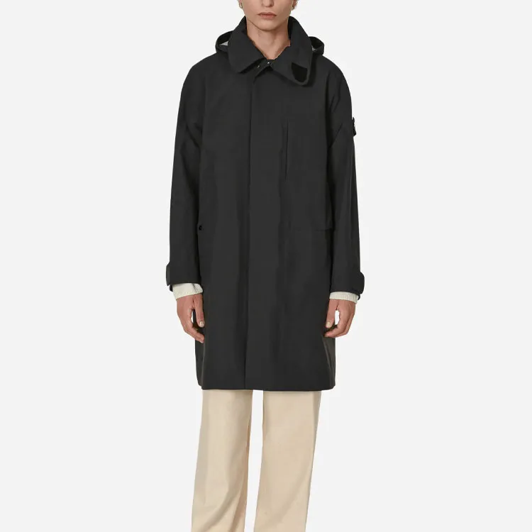 STONE ISLAND Trench Coats Men Black-2