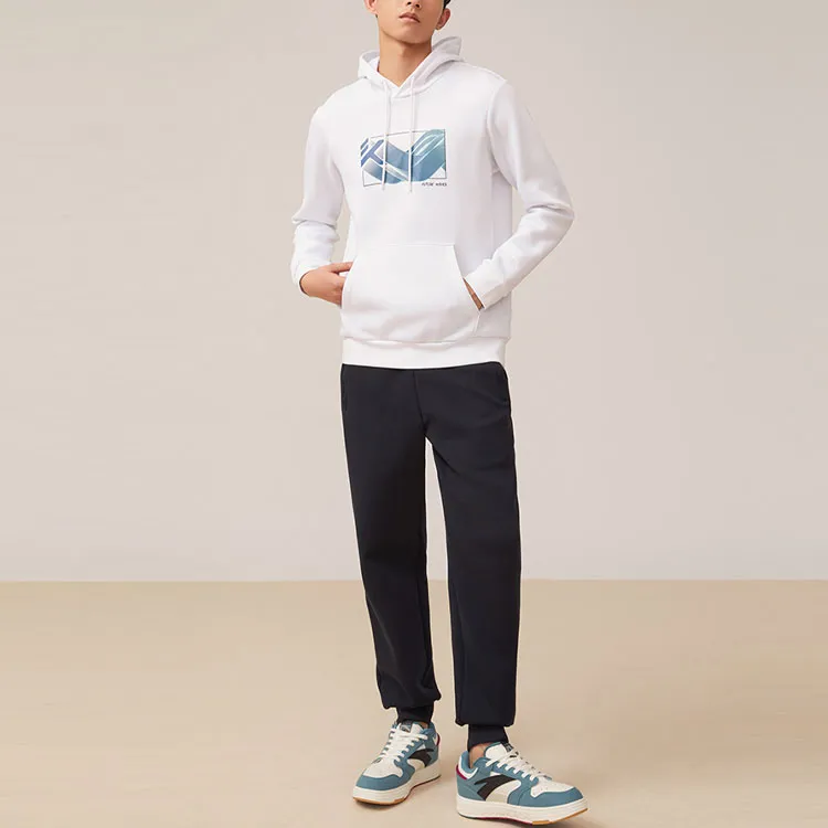 ANTA Basketball Collection Sweatshirts Men White-3