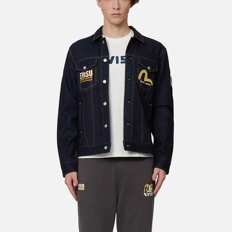 EVISU Denim Jacket Men's Denim Blue-2