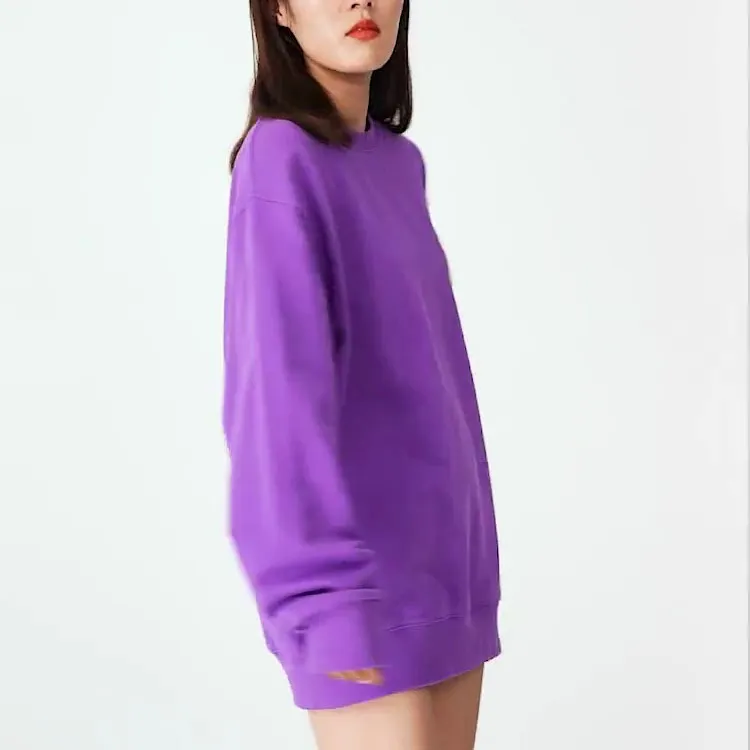 MLB Old Flower Sweatshirts Unisex Purple-2