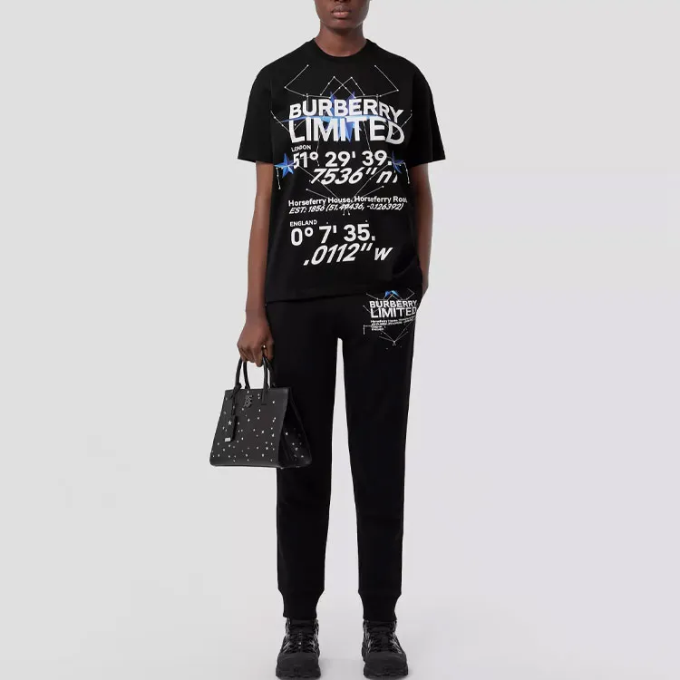 Burberry Carrick Star T shirt Black-1