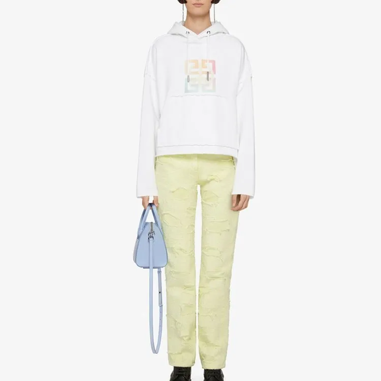 Givenchy Logo print Cropped Hoodie-4