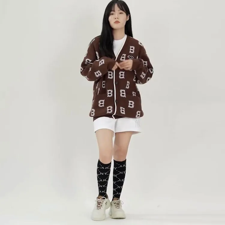 MLB Base Logo Sweaters Unisex Brown-2