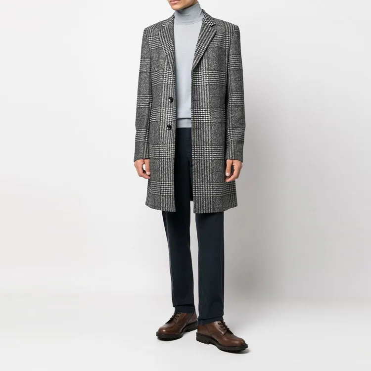HUGO BOSS Coats Men Gray-1