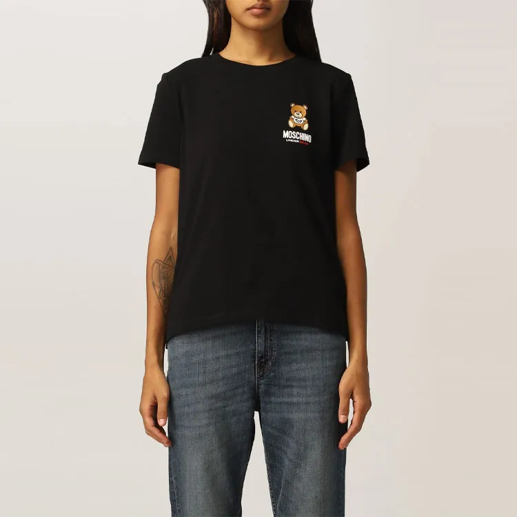 MOSCHINO Rubberised logo T shirt-4