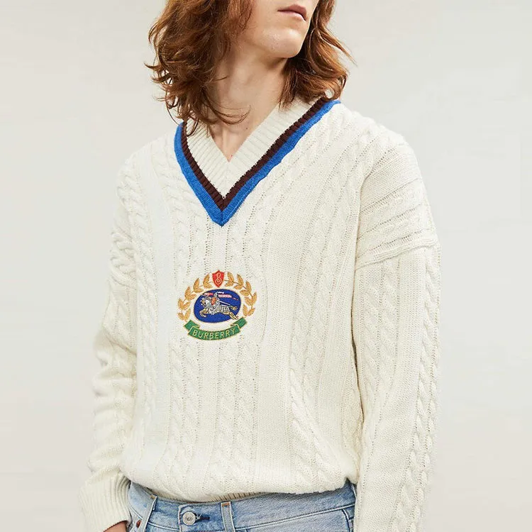 Burberry Sweaters Men White-3