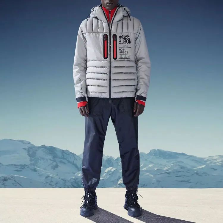 Moncler Grenoble FW22 Down Jacket Men's Light Gray-1