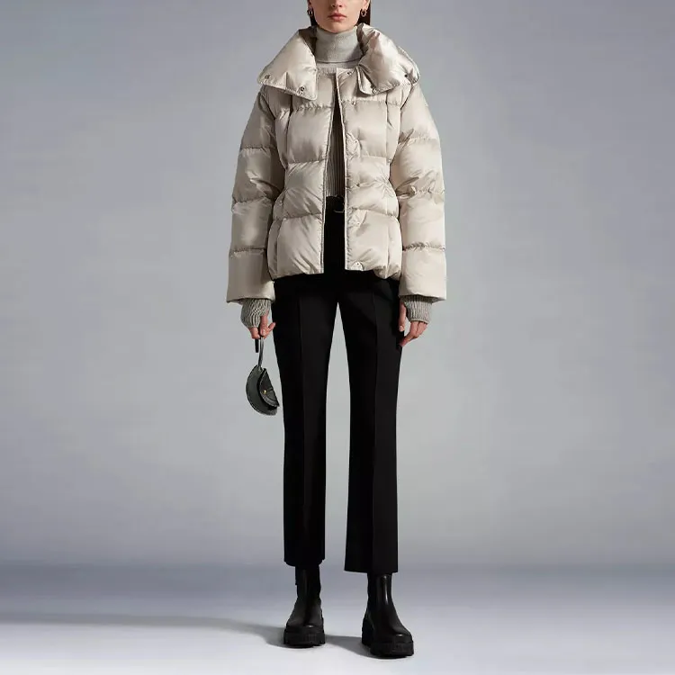 Moncler Coua Short Down Jacket Stone Beige-1