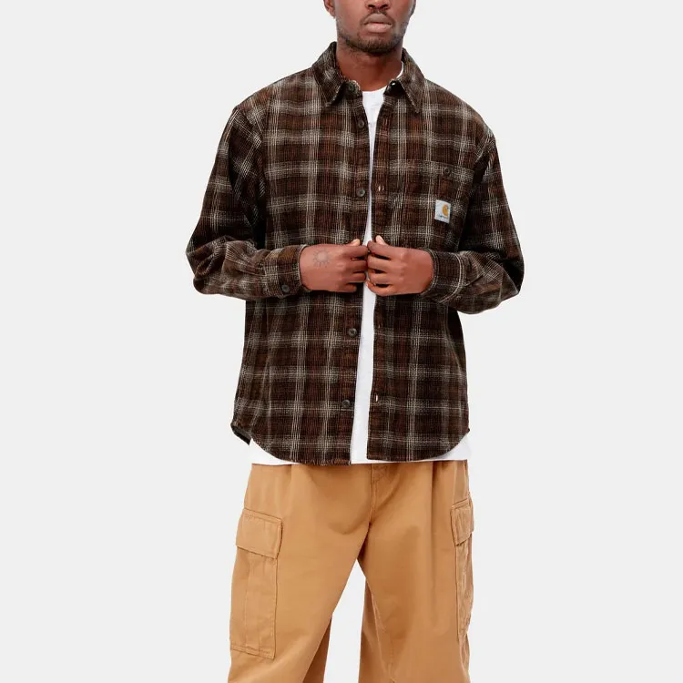 Carhartt WIP Shirts Men Coffee-2