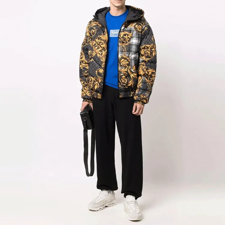 VERSACE JEANS COUTURE Down Jacket Men's Black-3