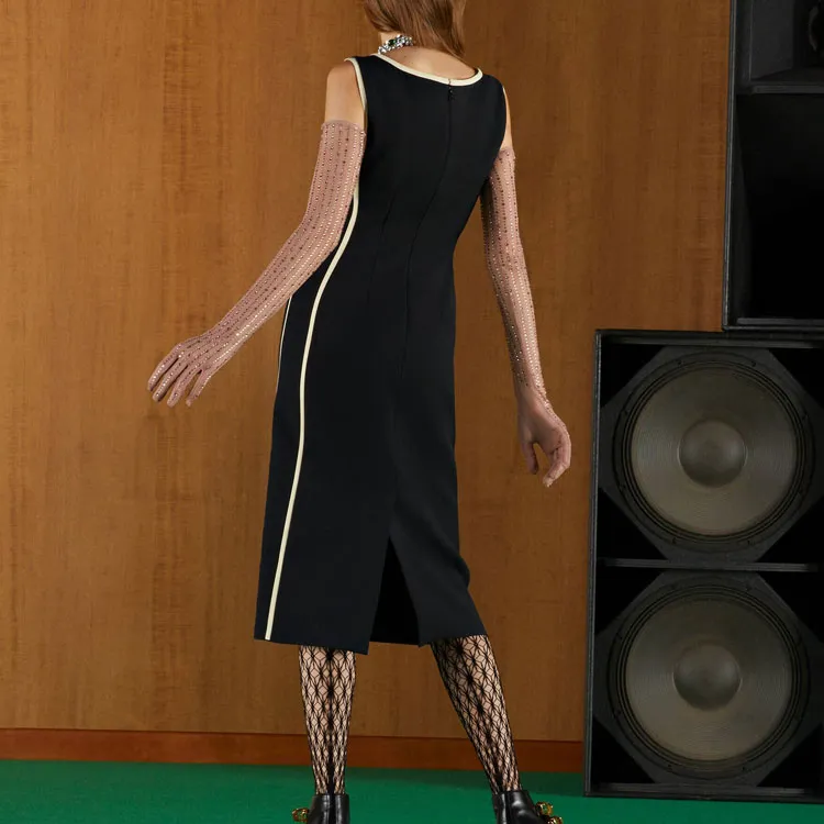 GUCCI SS22 Sleeveless Dress Women's Black-2