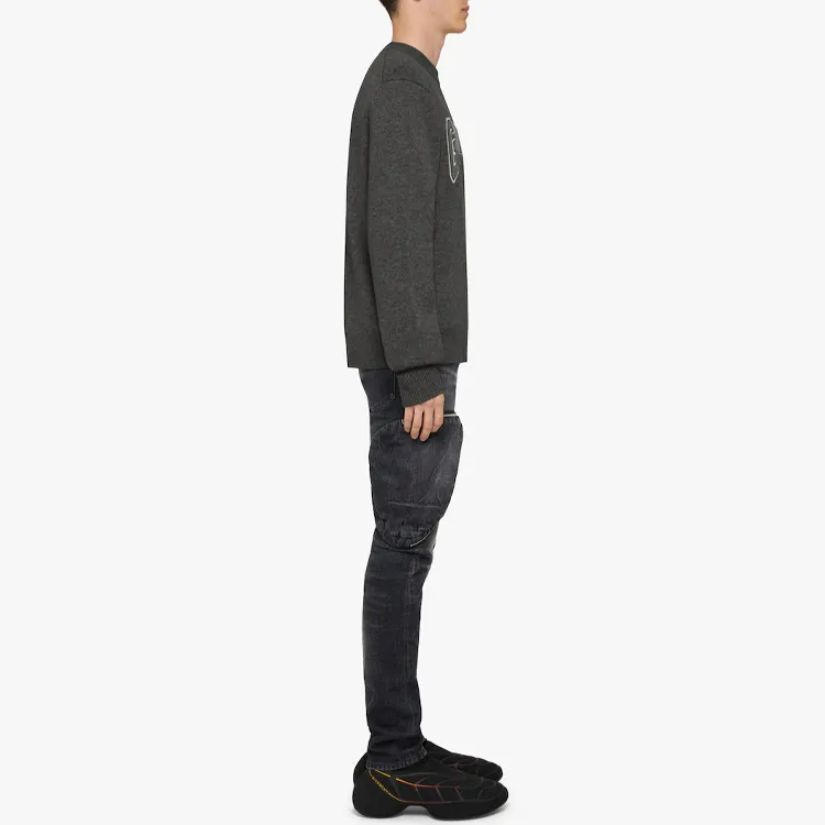 Givenchy College Embroidiery Crew Neck Sweater-4