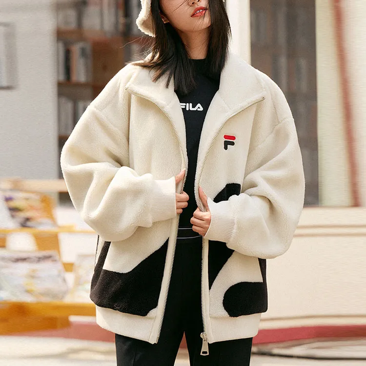 FILA Velvet Jackets Unisex Ecru-2