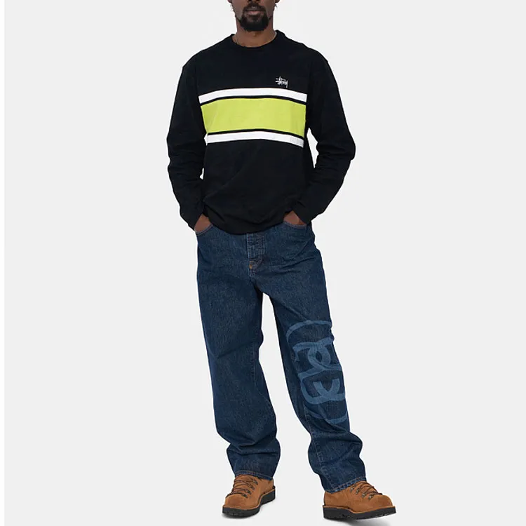 Stussy Color Block Long Sleeve Crew-6