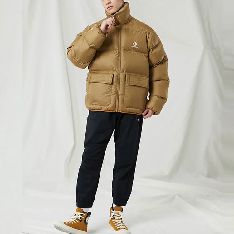 Converse Puffer Jacket Men's Earth Yellow-2