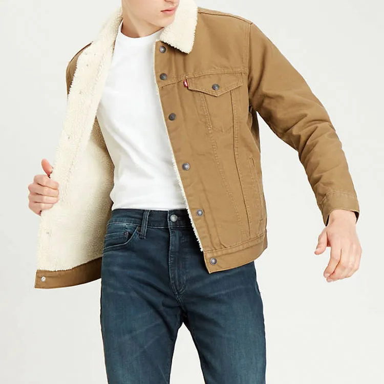 Levis Jackets Men Khaki-1