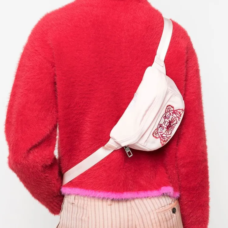 KENZO Polyester Sling Bag, Fanny Pack Women's Rose Pink-2