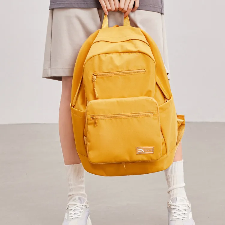 Anta Life Collection Canvas Backpack Regular Unisex Beeswax Yellow-4