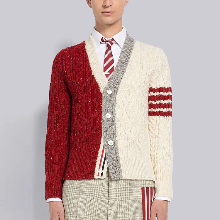 THOM BROWNE Sweaters Men Red-1