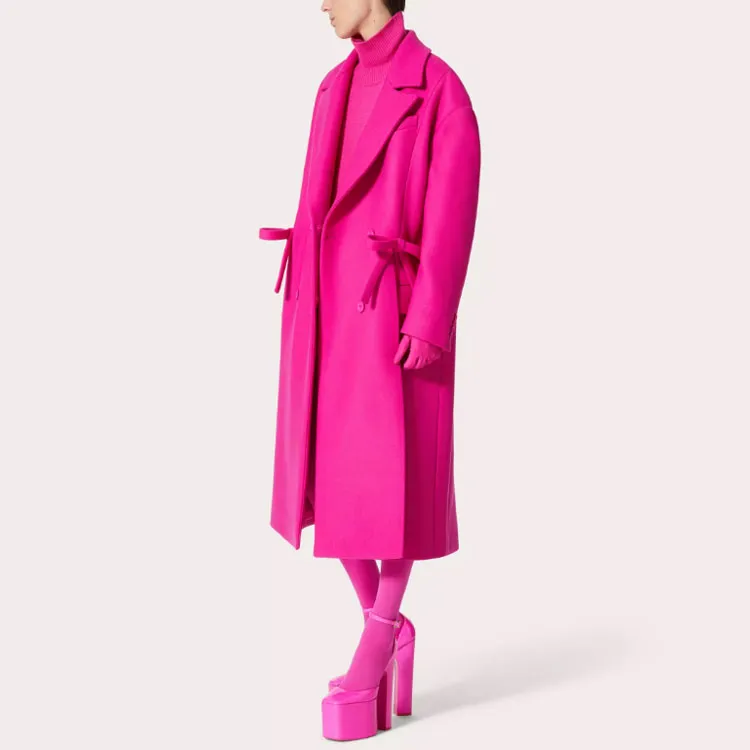 Valentino Coats Women's Rose Red-3