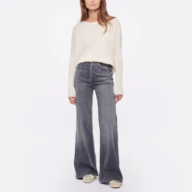 MOTHER Mid Rise Wide Leg Jeans-1