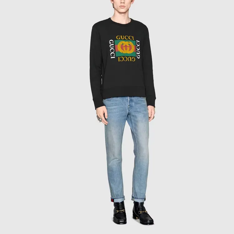 GUCCI Sweatshirts Men Black-3
