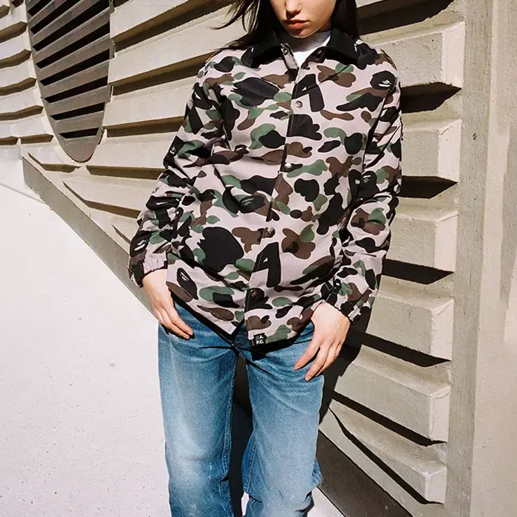 A.p.c X A BATHING APE Bape Jackets Unisex Beige Yellow-2