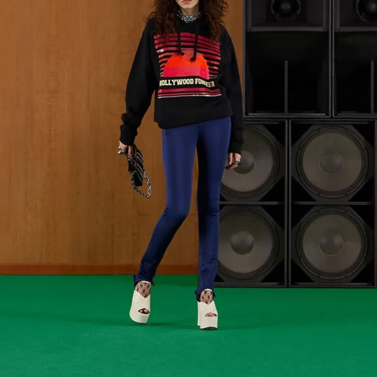 GUCCI Sequinned Drawstring Hoodie-1