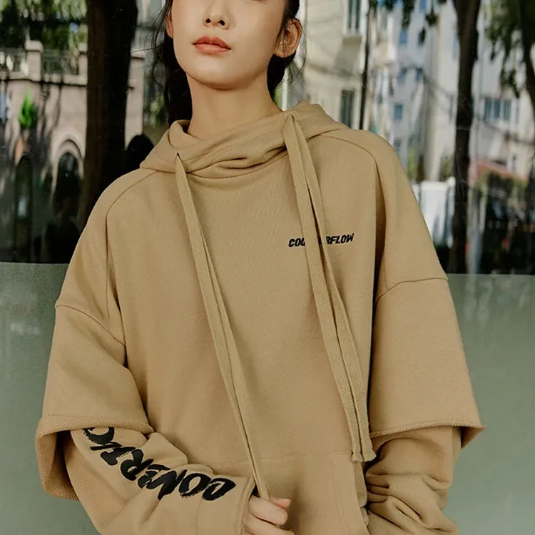 LiNing CF Enlightenment Journey Collection Sports Fashion Collection Sweatshirt Unisex Aromatic Apricot-3