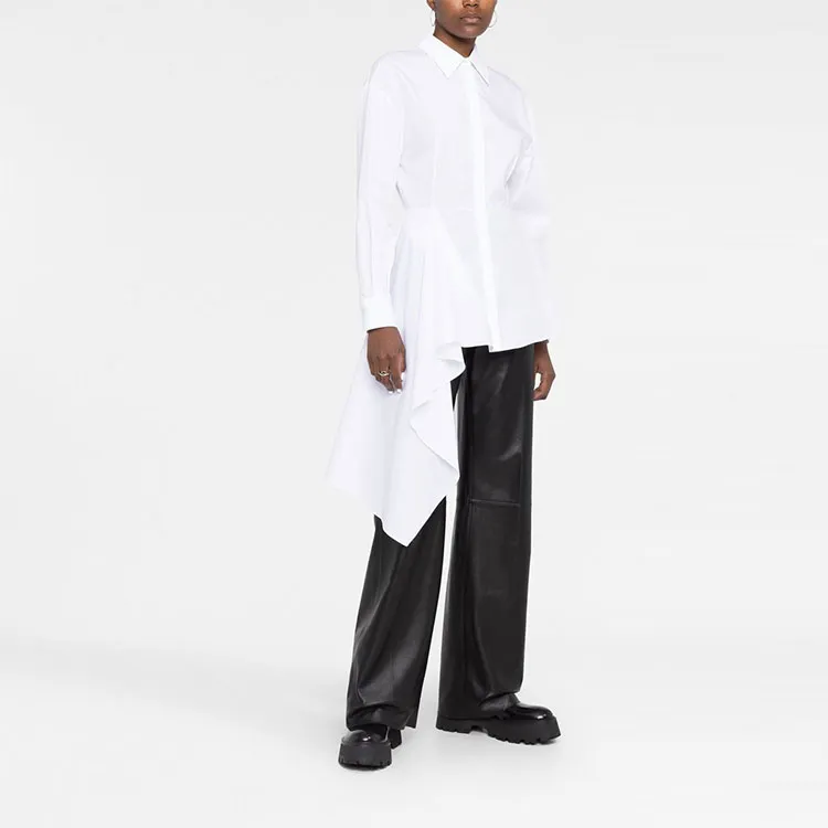 Alexander McQueen Asymmetric Button Up Shirt-3