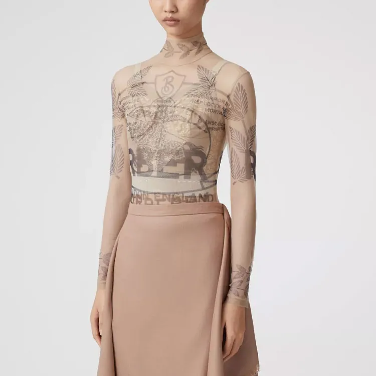 Burberry Bodysuits Women's Beige-2