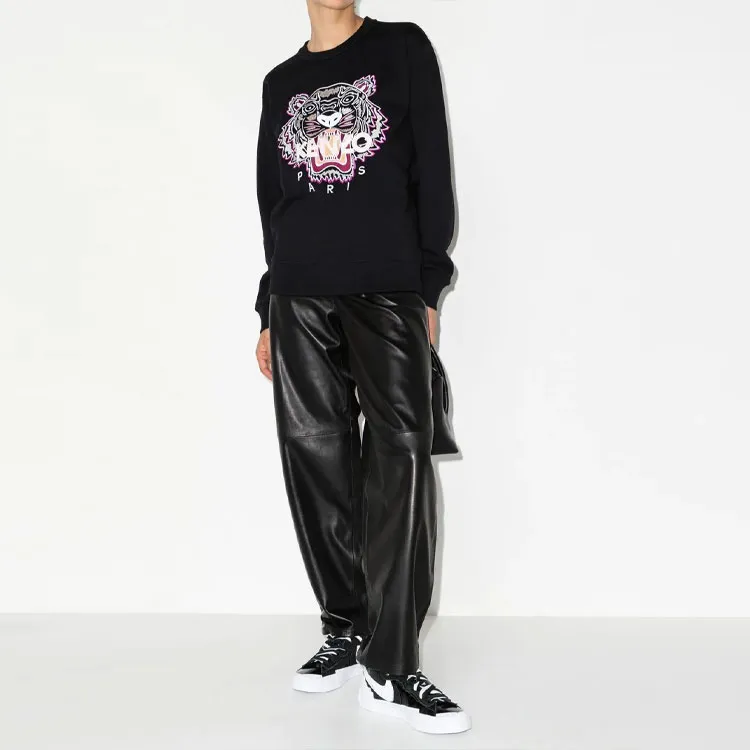 KENZO Classic Tiger Head Sweatshirts Women's Black-2