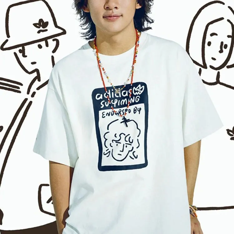 Adidas Originals x ZHANGCHANGXIONG T Shirt Unisex White-2