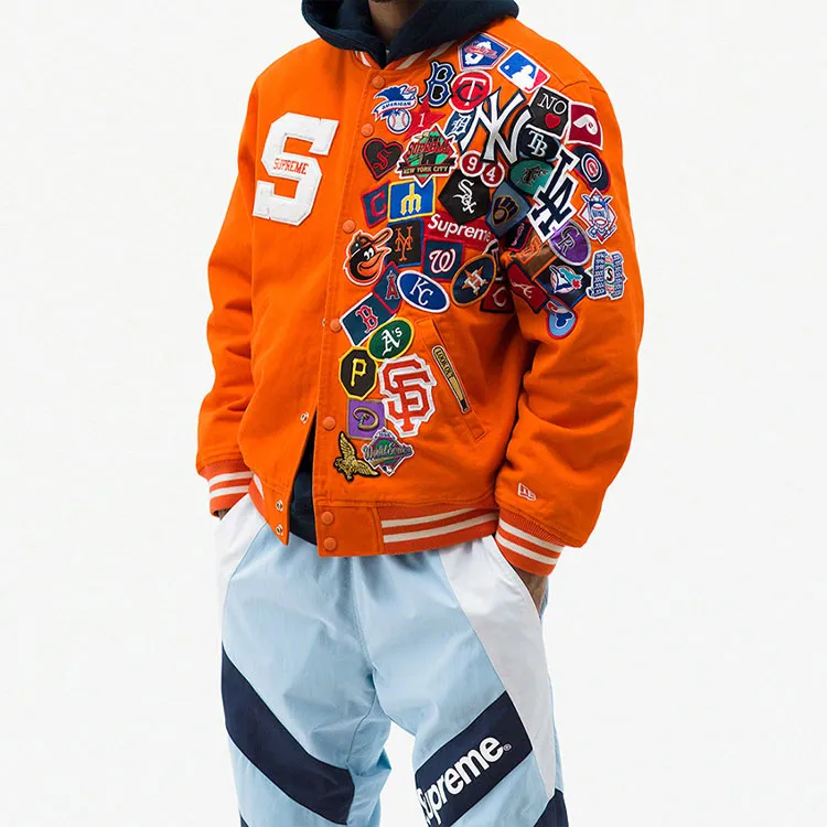 Supreme New Era Mlb Varsity Jacket-8