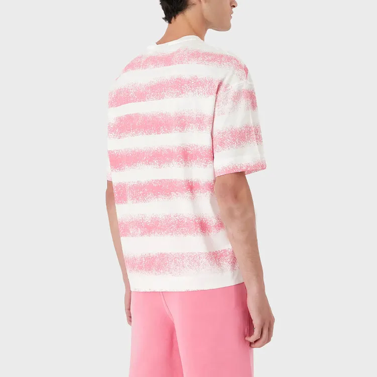 EMPORIO ARMANI T Shirts Men Pink-2