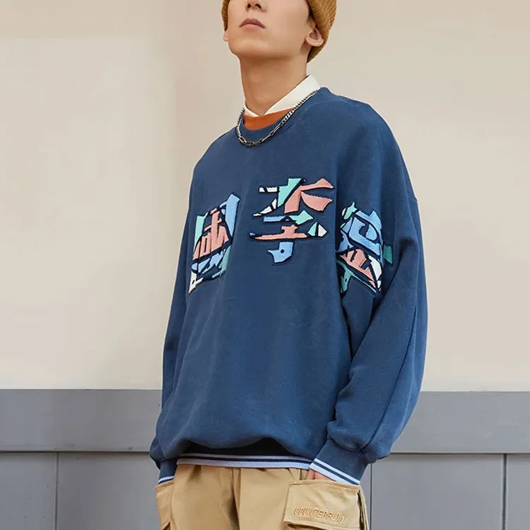 LiNing Sports Basketball Collection Sweatshirts Men Dark Prussian Blue-3