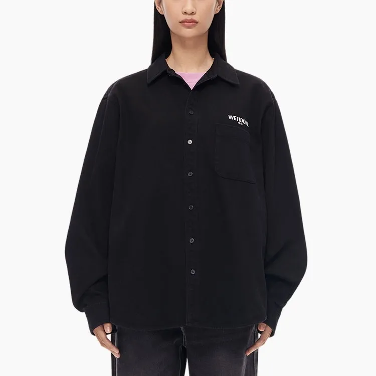 WE11DONE Shirts Unisex Black-2