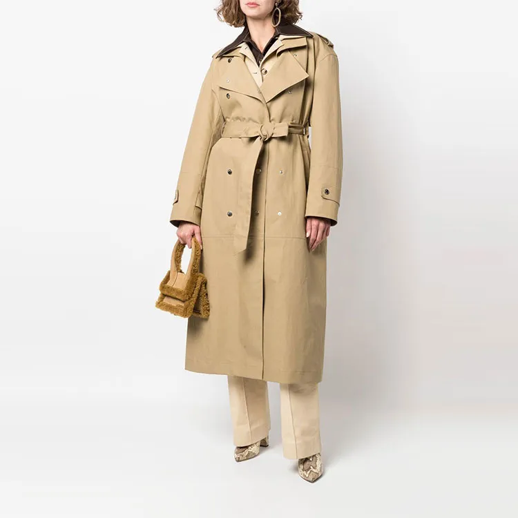 NANUSHKA Meeka Belted Oversized Trench Coat-1