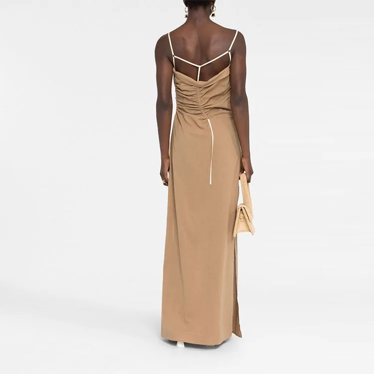 Jacquemus Sleeveless Dresses Women's Brown-2