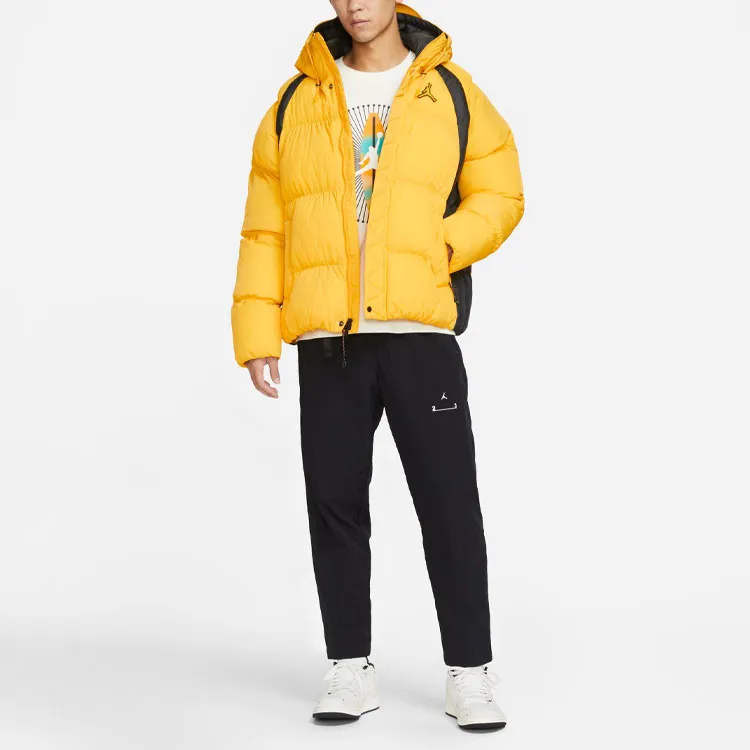 Jordan Puffer Jacket Men's Yellow-3