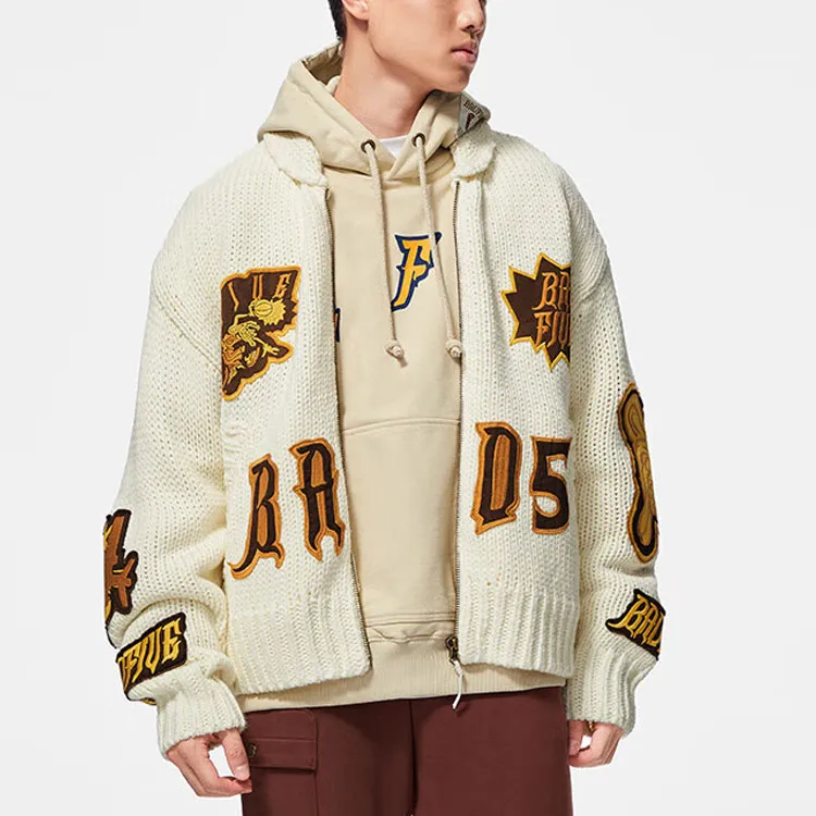 LiNing Badfive Sweater Men's Ecru-2