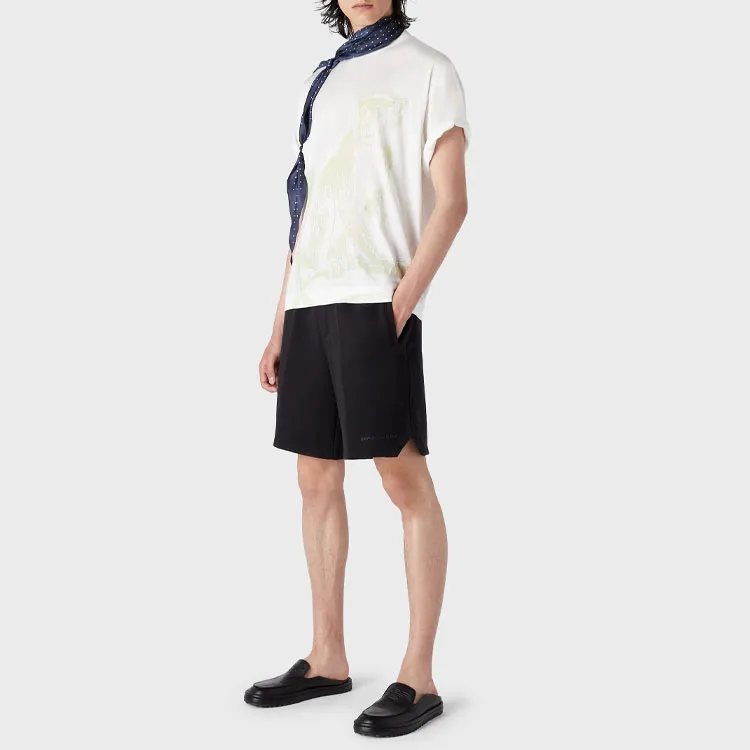 EMPORIO ARMANI T Shirt Men's White Orange-2