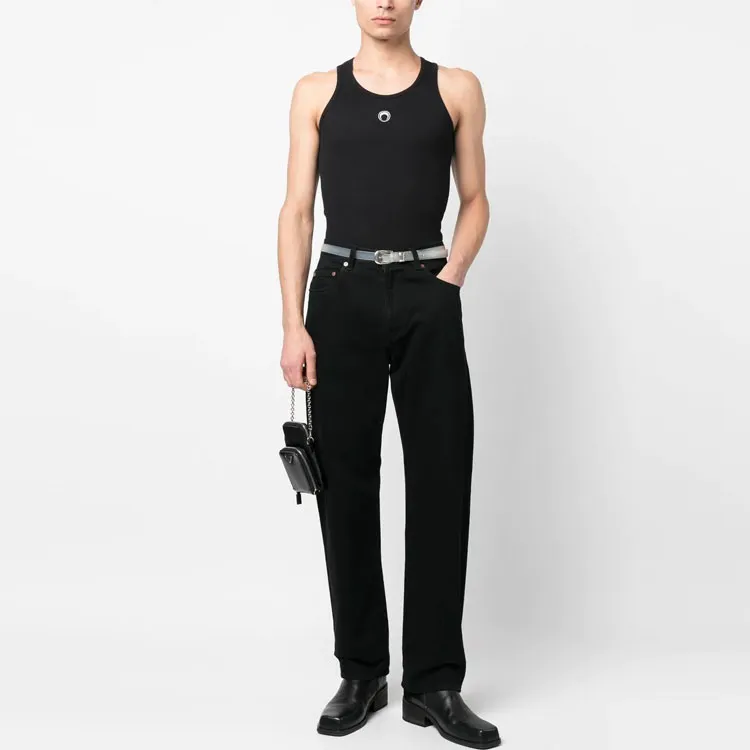 Marine Serre Embroidered logo Tank Top-1