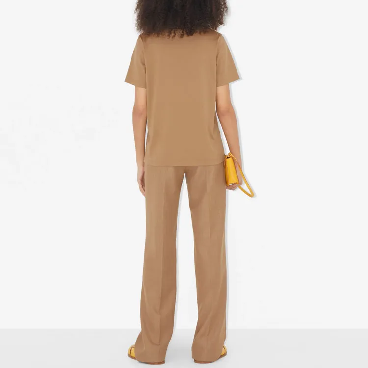 Burberry SS23 Regular T Shirt Women's Camel-2