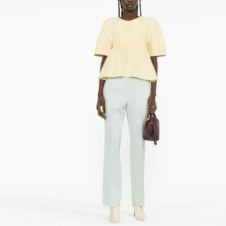 JIL SANDER Pressed crease Tailored Trousers-1